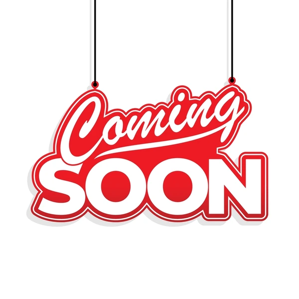 coming soon letter hanging